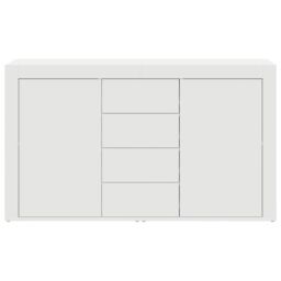 Berkfield Home White Sideboard White Wood 120 x 36 x 69 cm Storage - thumbnail 6
