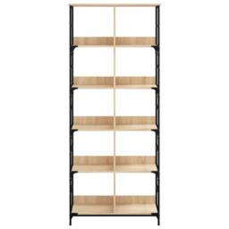 Berkfield Home Bookshelf Sonoma Oak 78.5x33x188.5 cm Engineered Wood in Brown - thumbnail 4