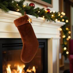 Garden Greatness Grand Hanging Brown Faux Fur Stocking - Size: 1 Pack