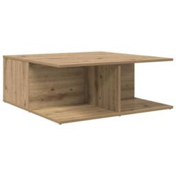 Berkfield Home Coffee Table Artisan oak 80 x 80 x 31 cm Engineered wood in Brown - thumbnail 8