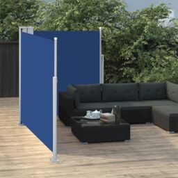 Berkfield Home Retractable Side Awning Blue 160x600 cm - thumbnail 3
