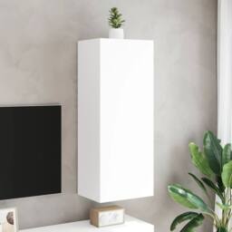 Berkfield Home TV Wall Cabinet White 40.5x30x102 cm Engineered Wood - thumbnail 3