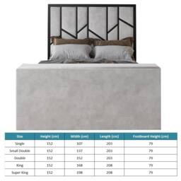 KDMD Sherlock Luxe Upholstered Silver Television Bed Frame - Size: Super King - thumbnail 7