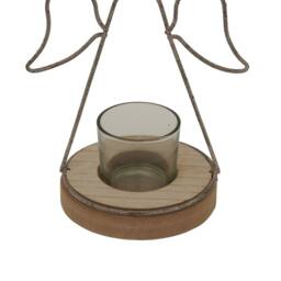 Hill Interiors Outline Angel Tealight Holder in Light Brown - thumbnail 3
