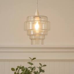 Pagazzi Mira Clear Glass Easy-Fit Pendant - thumbnail 1