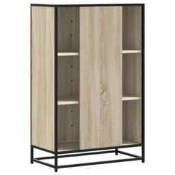 Berkfield Home Highboard Sonoma Oak 68x35x106.5 cm Engineered Wood & Metal in Brown - thumbnail 6