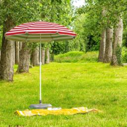 Harbour Housewares Metal Beach Parasol 1.8m in Red - thumbnail 6