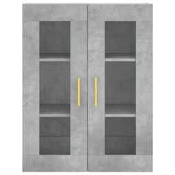 Berkfield Home Highboard Concrete Grey 69.5x34x180 cm Engineered Wood - thumbnail 6