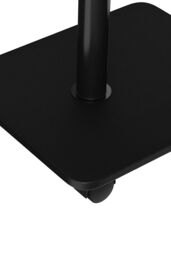 Living and Home Modern Minimalist C Shaped Side Table with Lockable Wheels in Black - thumbnail 9
