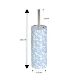 Showerdrape Buttercup Light Blue Floral Toilet Brush - thumbnail 2
