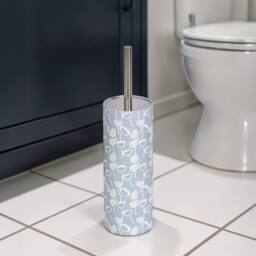 Showerdrape Buttercup Light Blue Floral Toilet Brush - thumbnail 1