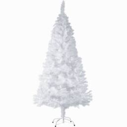 tectake Christmas Tree 180 Cm - White - thumbnail 1