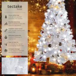 tectake Christmas Tree 180 Cm - White - thumbnail 2