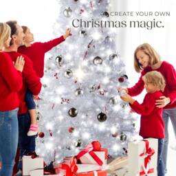 tectake Christmas Tree 180 Cm - White - thumbnail 8