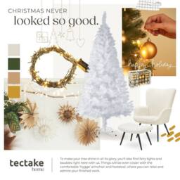 tectake Christmas Tree 180 Cm - White - thumbnail 7