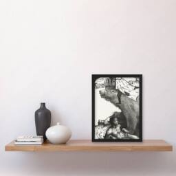 "Artery8 Tsar Nicholas II on the Russian Bear Holst Framed Wall Art Print in White - Size: W12"" x H16""" - thumbnail 4