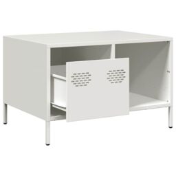 Berkfield Home Coffee Table White 68.5x50x43.5 cm Cold-rolled Steel - thumbnail 5