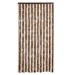 Berkfield Home Insect Curtain Beige & Light Brown 100x220 cm Chenille - thumbnail 3