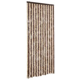 Berkfield Home Insect Curtain Beige & Light Brown 100x220 cm Chenille - thumbnail 2
