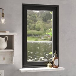 Berkfield Home Magnetic Insect Screen for Windows Anthracite 80x140 cm in Black - thumbnail 1