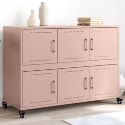 Berkfield Home Sideboard Pink 100.5x39x72 cm Steel