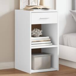 Berkfield Home Elegant Bedside Cabinets 2 pcs White 35x34x65 cm Engineered Wood - Size: 35 x 34 x 65 cm - thumbnail 2