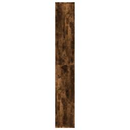 Berkfield Home Room Divider Bookcase Smoked Oak 67x25x161.5 cm Engineered Wood in Brown - thumbnail 6