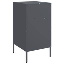 Berkfield Home Sturdy Bedside Cabinets 2 pcs Anthracite 36x39x68 cm Steel in Dark Grey - Size: 36 x 39 x 68 cm - thumbnail 8
