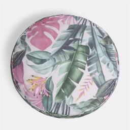 OHS Large Outdoor Cushion Round Decorative Floor Garden Water Resistant in Pink - thumbnail 4