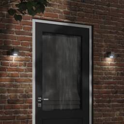Berkfield Home Outdoor Wall Lights 2pcs Black Die-cast Aluminium - thumbnail 2