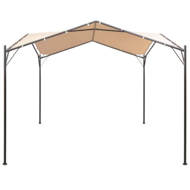 Berkfield Home Gazebo Pavilion Tent Canopy 4x4 m Steel Beige - image 1