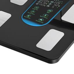 Centra Body Fat Scale Bathroom Digital Smart Pregnancy BMI Monitor Bluetooth in Black - thumbnail 6