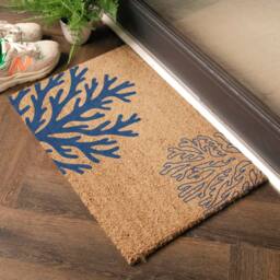 Artsy Mats Coral Doormat (60 x 40cm) in Brown - Size: 40 cm x 60 cm - thumbnail 2
