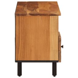 Berkfield Home TV Cabinet 100x33x46 cm Solid Wood Acacia in Brown - Size: 100 x 33 x 46 cm - thumbnail 6