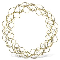 mysmartbuy Indoor or Outdoor 140 LED Copper Wreath with Timer - Light Up Door, Wall or Window Festive Christmas Decoration - 31cm Diameter in Gold - thumbnail 5
