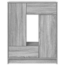 Berkfield Home Sideboard with Drawers & Doors Grey Sonoma 73x31x90 cm - Size: 73 x 31 x 90 cm - thumbnail 6