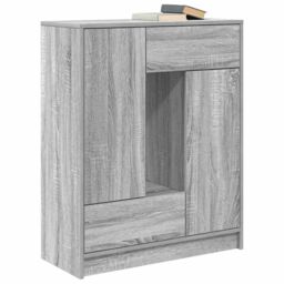 Berkfield Home Sideboard with Drawers & Doors Grey Sonoma 73x31x90 cm - Size: 73 x 31 x 90 cm - thumbnail 4