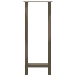 Berkfield Home Coffee Table Legs Natural Steel 2 pcs 50x(100-101) cm Steel in Grey - thumbnail 5