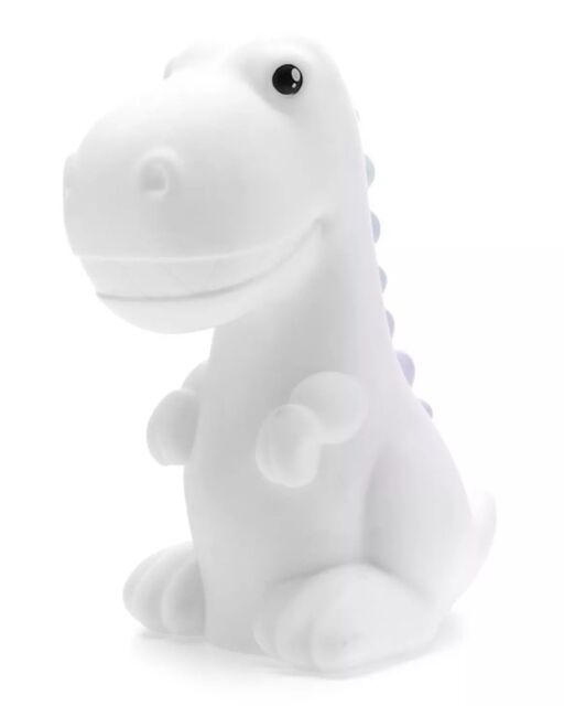 Nova Lighting Rechargeable Dino Night Light in White - Size: 6 inches - image 1