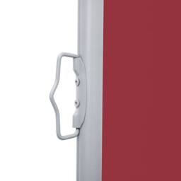 Berkfield Home Retractable Side Awning Red 100x1000 cm - thumbnail 5