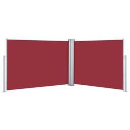 Berkfield Home Retractable Side Awning Red 100x1000 cm - thumbnail 2