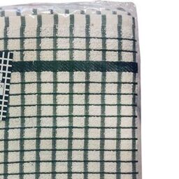 Universal Textiles No 50 Terry Check Tea Towel Green - thumbnail 2