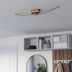 Eglo Lungolago Bronze Steel Minimalist Ceiling Light in Brown - thumbnail 2