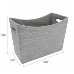JVL Serena Magazine Storage Holder in Light Grey - thumbnail 6