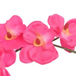 Berkfield Home Artificial Orchid Plant with Pot 30 cm Red - thumbnail 2