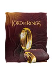 Lord of the Rings The Blanket, 152x127 cm The One Ring Silky Touch Super Soft Throw Blanket in White - thumbnail 2