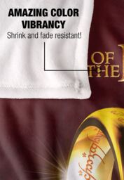 Lord of the Rings The Blanket, 152x127 cm The One Ring Silky Touch Super Soft Throw Blanket in White - thumbnail 4