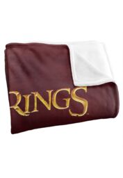 Lord of the Rings The Blanket, 152x127 cm The One Ring Silky Touch Super Soft Throw Blanket in White - thumbnail 3