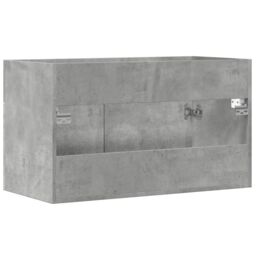 Berkfield Home Sink Cabinet Concrete Grey 80x38.5x46 cm Engineered Wood - thumbnail 6