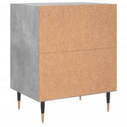 Berkfield Home Bedside Cabinets 2 pcs Concrete Grey 40x30x50 cm Engineered Wood - Size: 40 x 30 x 50 cm - thumbnail 7